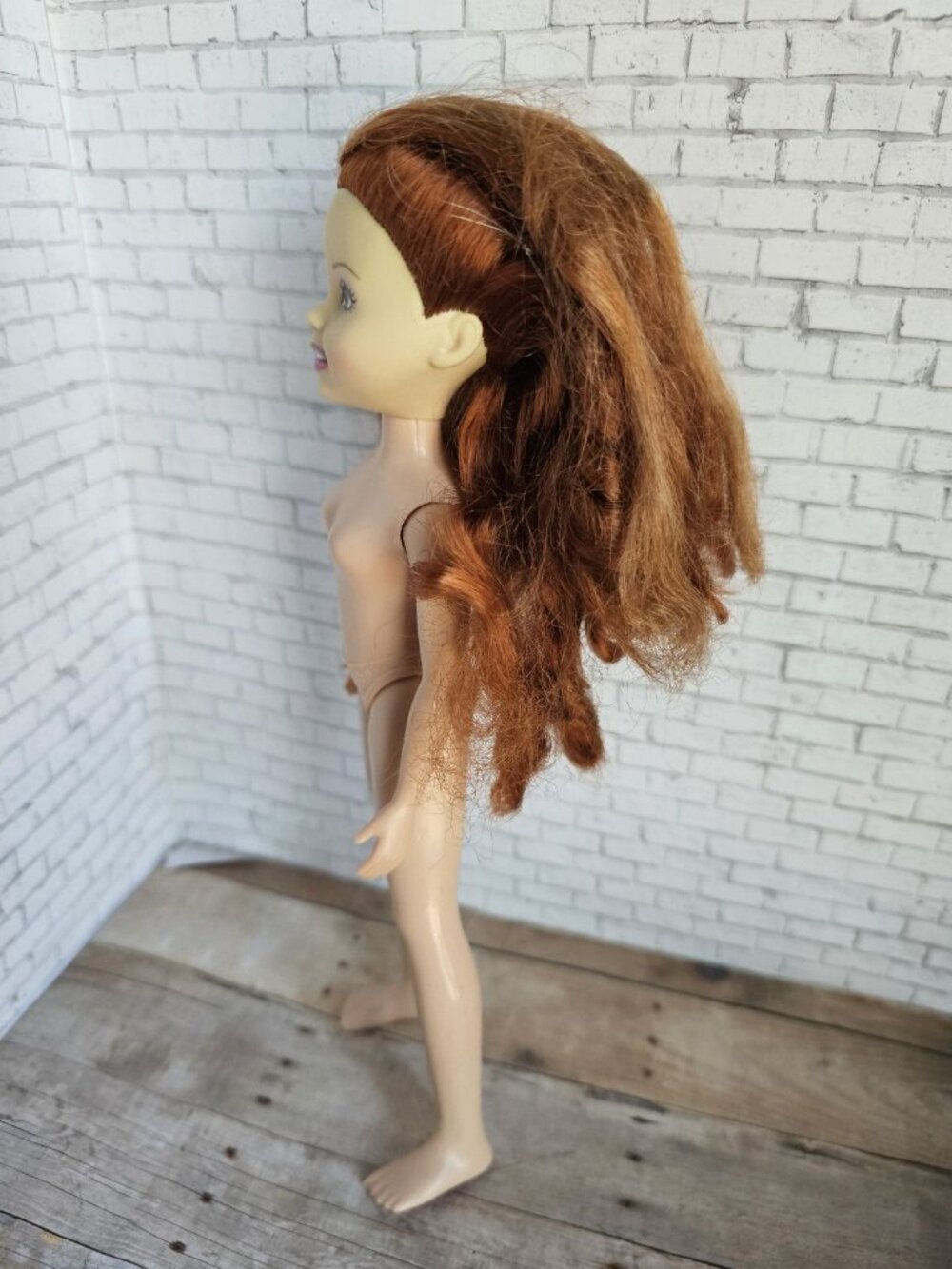 Mattel Girl 9 inch Doll Red Plastic Solid Lila Wee 3 Friends Archival Nude Rare - Picture 4 of 7
